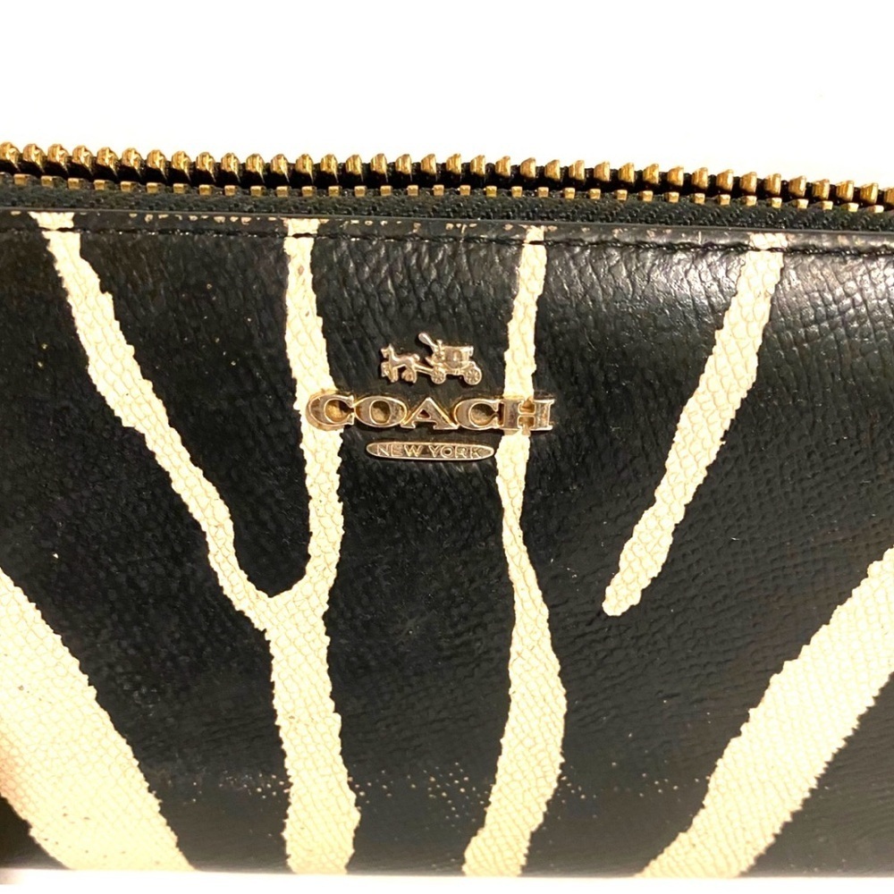 Coach vintage leather print wallet - Picture 5 of 11